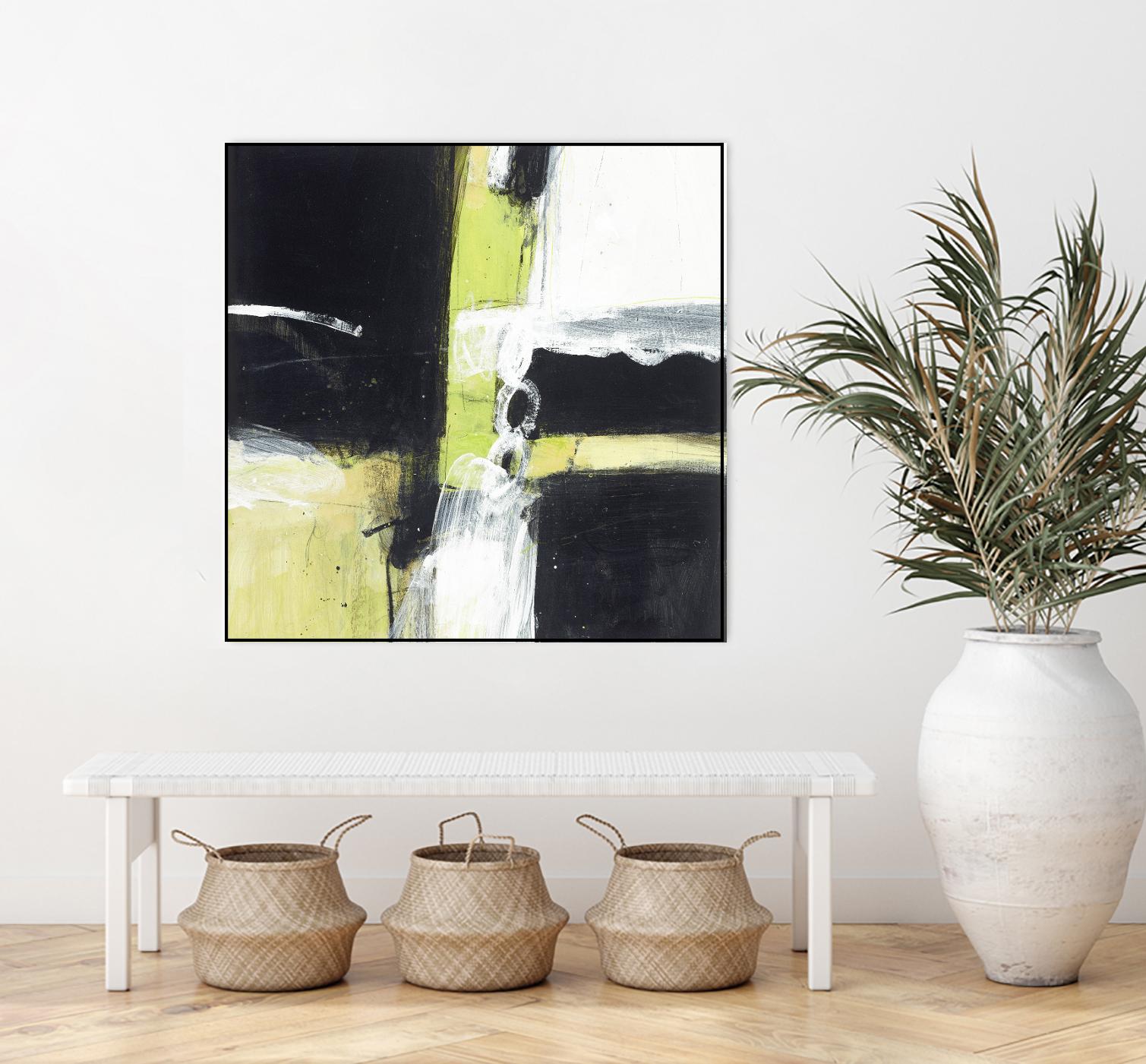 Confluence D by JB Hall on GIANT ART - green abstract