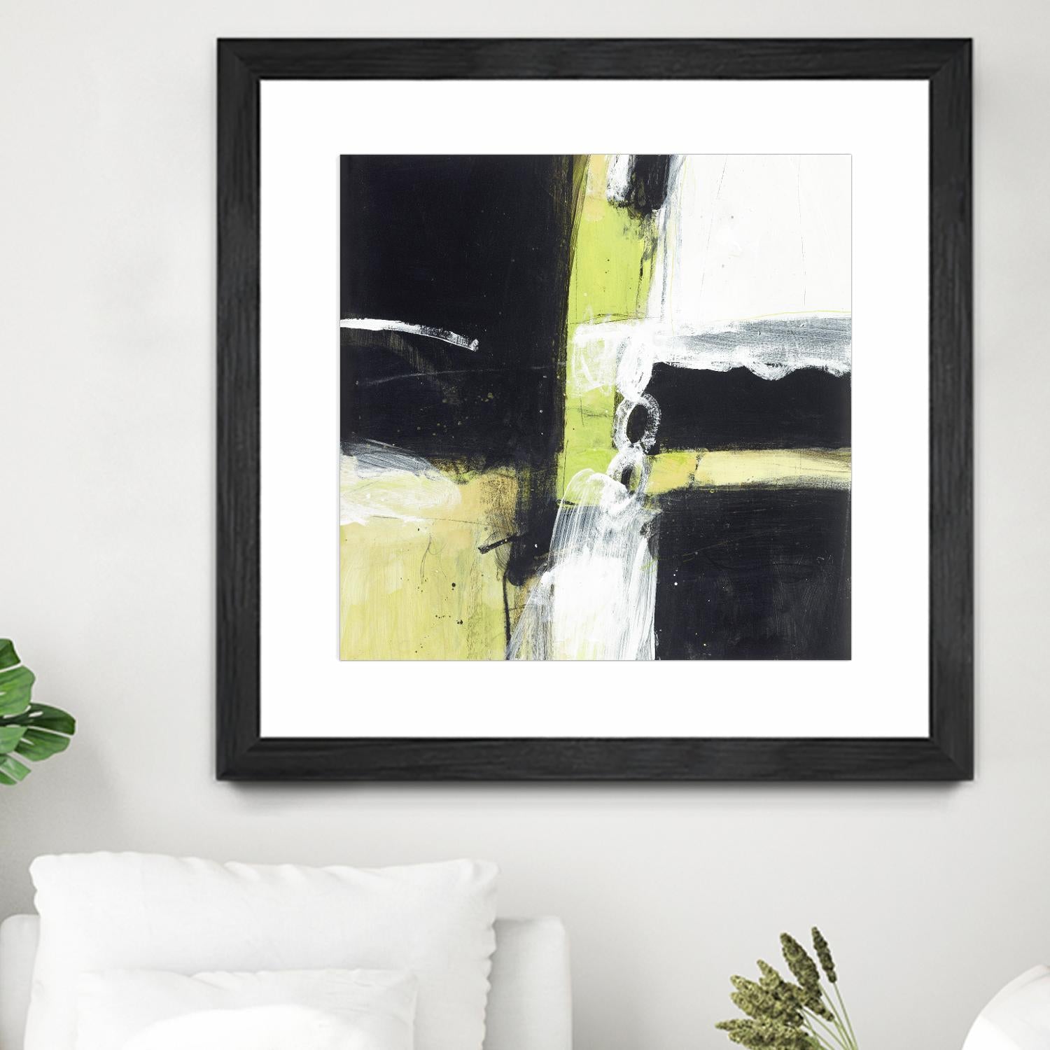 Confluence D by JB Hall on GIANT ART - green abstract