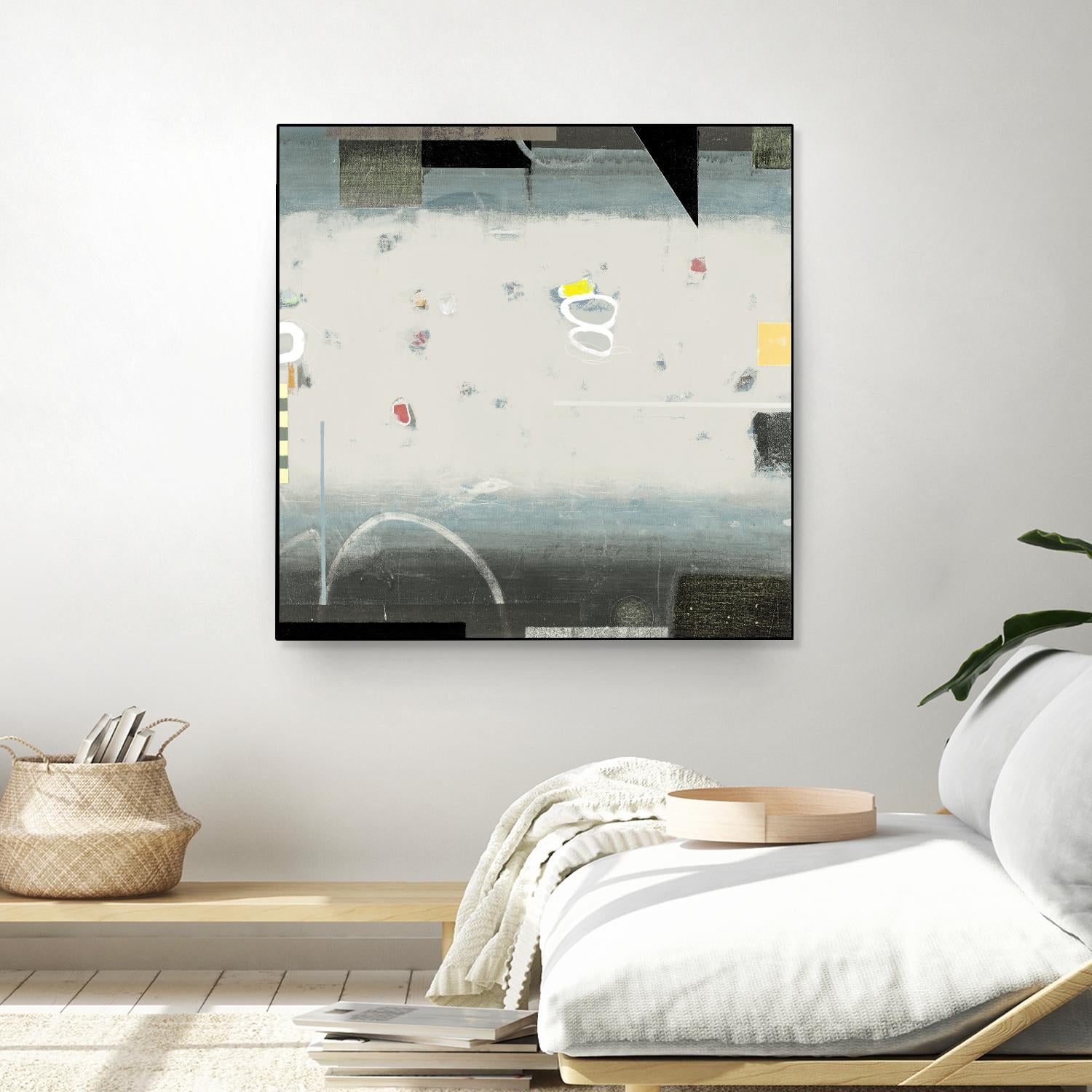 Silver Beach A by David Dauncey on GIANT ART - black abstract