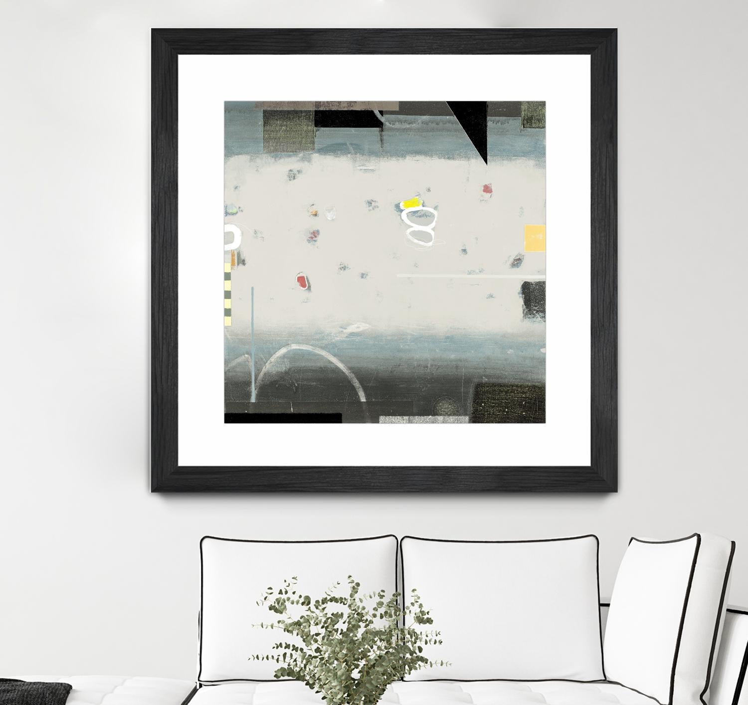 Silver Beach A by David Dauncey on GIANT ART - black abstract