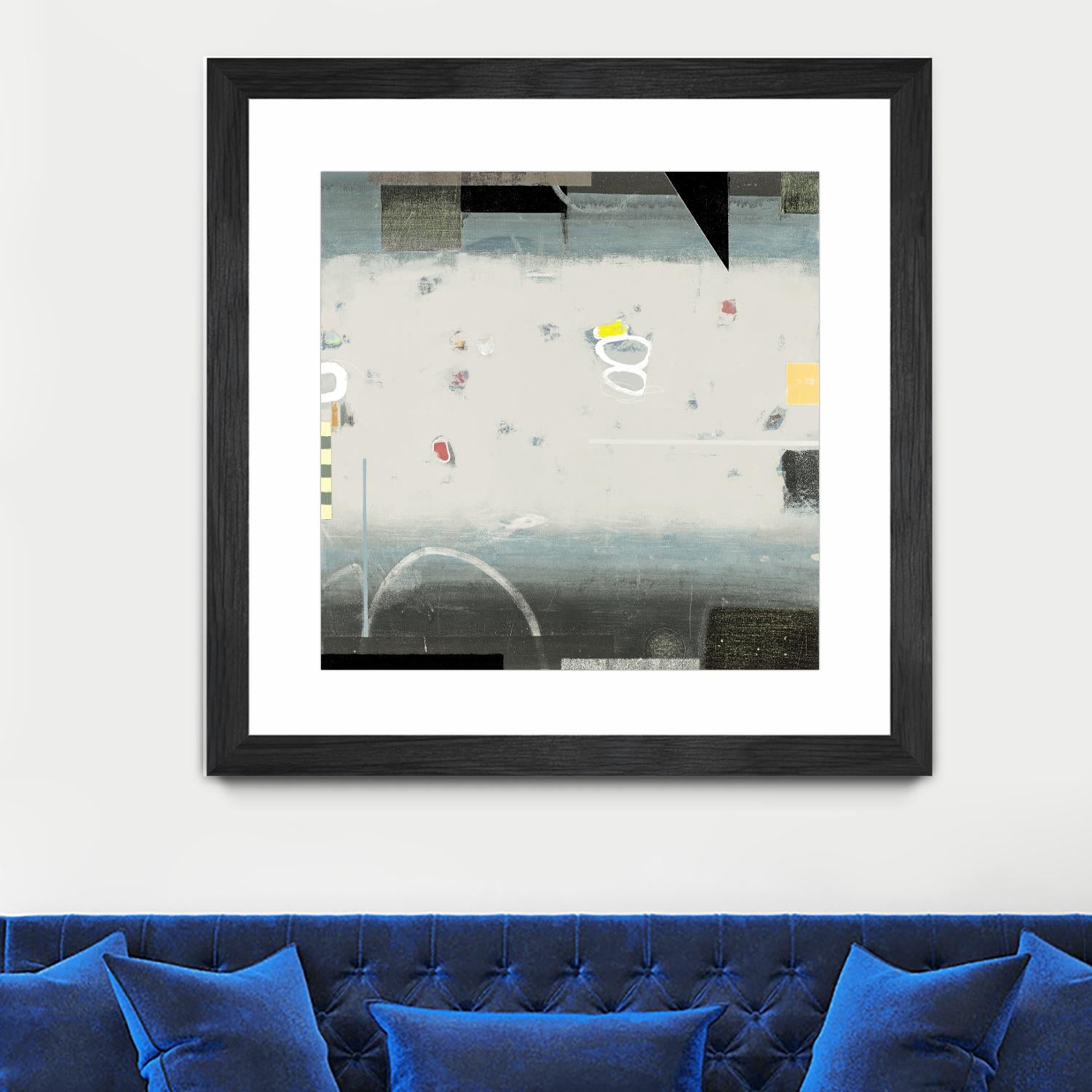 Silver Beach A by David Dauncey on GIANT ART - black abstract