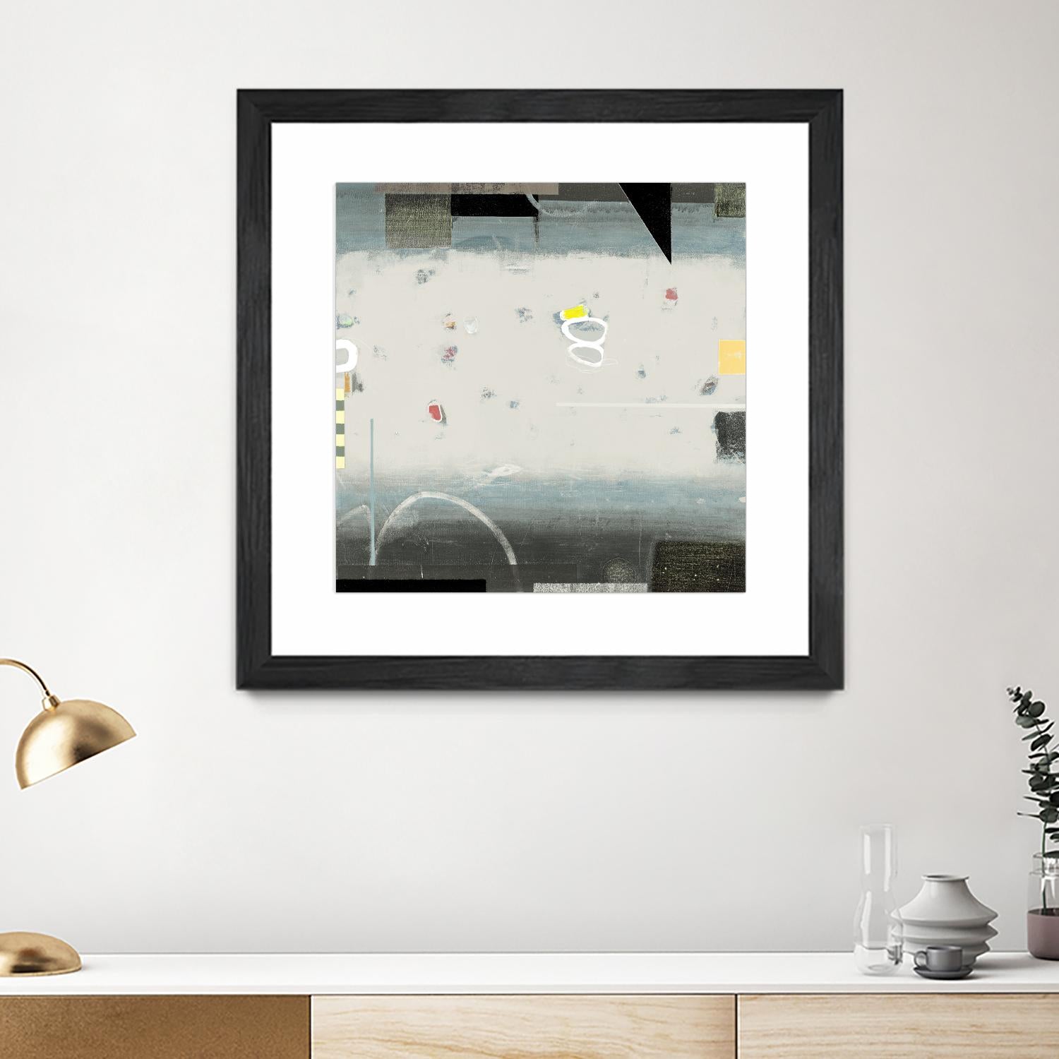 Silver Beach A by David Dauncey on GIANT ART - black abstract