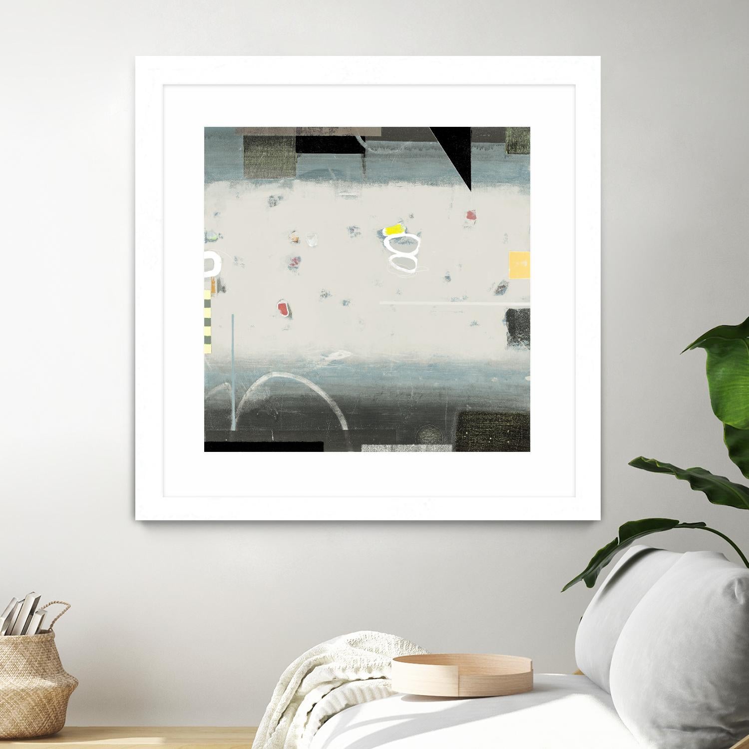 Silver Beach A by David Dauncey on GIANT ART - black abstract