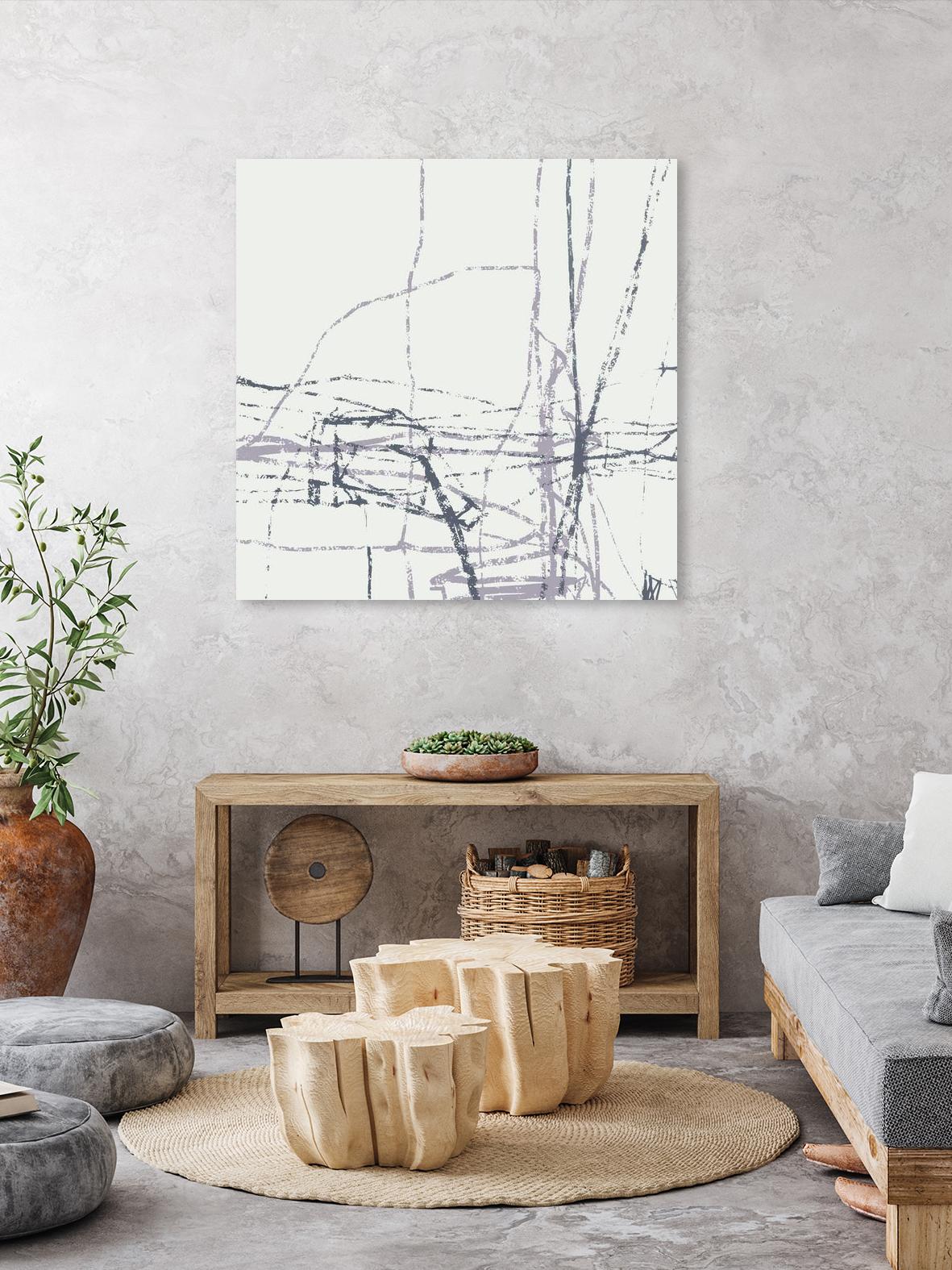 Chalk Doodles H by Gregory Garrett on GIANT ART - beige abstract