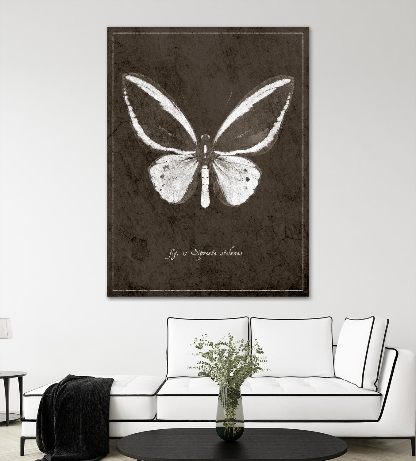 Butterfly I by GI ArtLab on GIANT ART - white botany