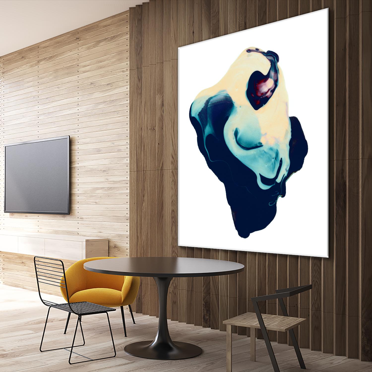 Polished in Cobalt by THE Studio on GIANT ART - white abstract