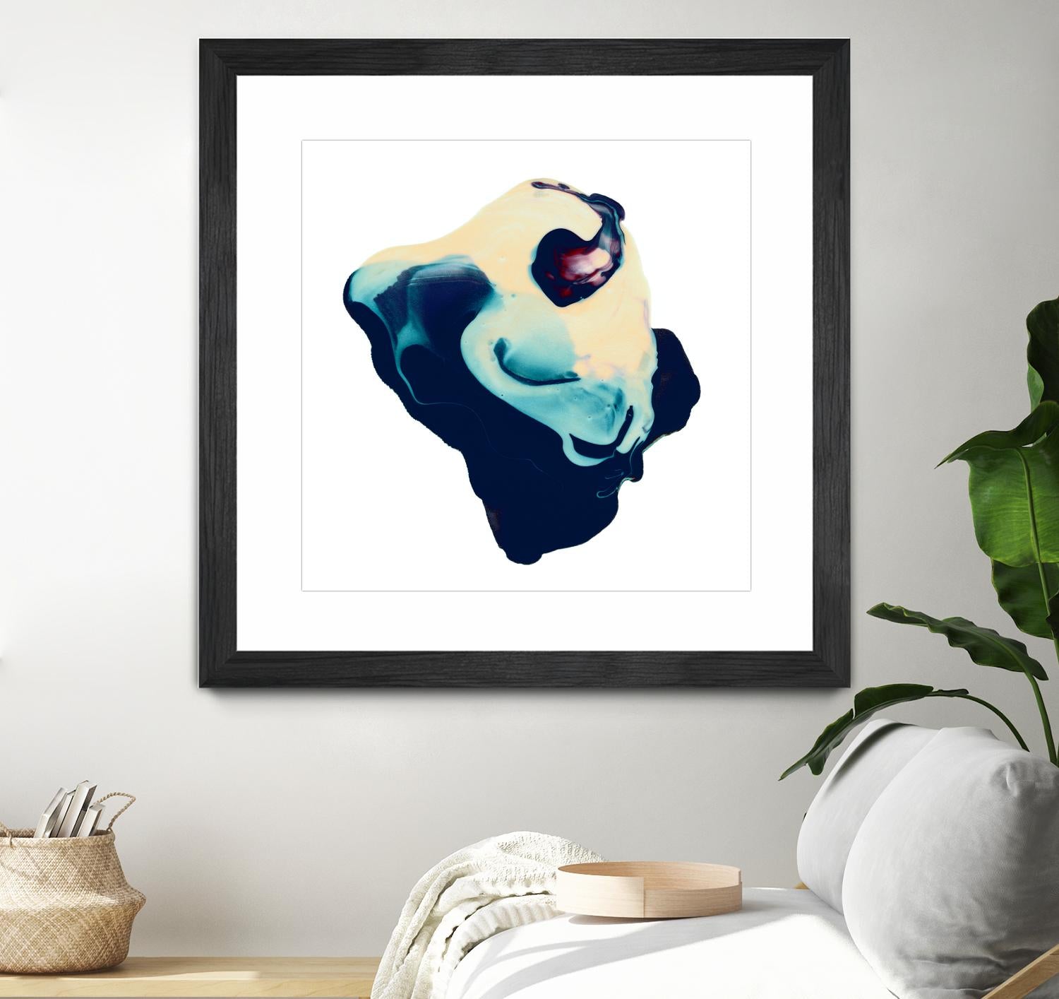 Polished in Cobalt by THE Studio on GIANT ART - white abstract