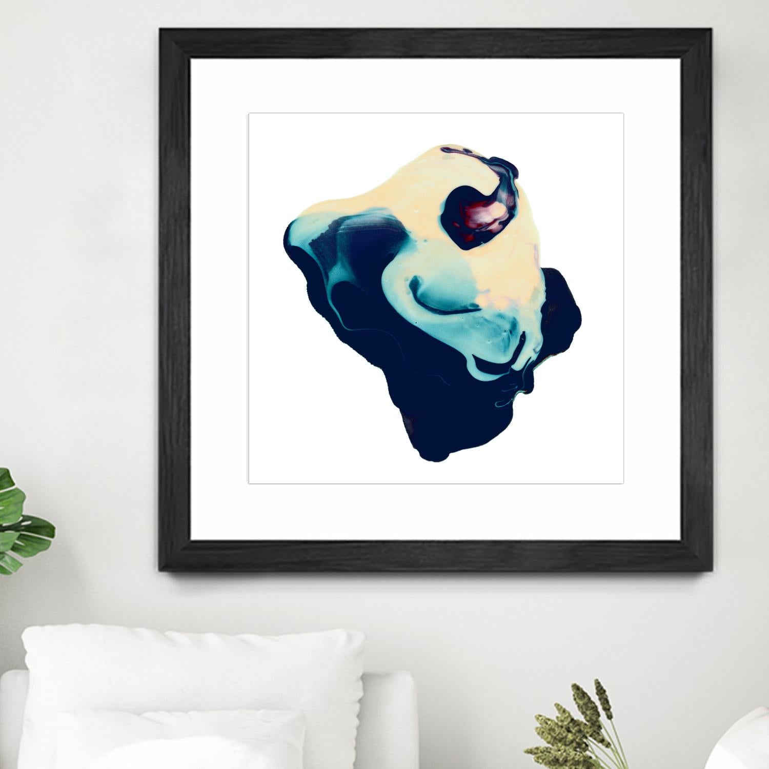 Polished in Cobalt by THE Studio on GIANT ART - white abstract