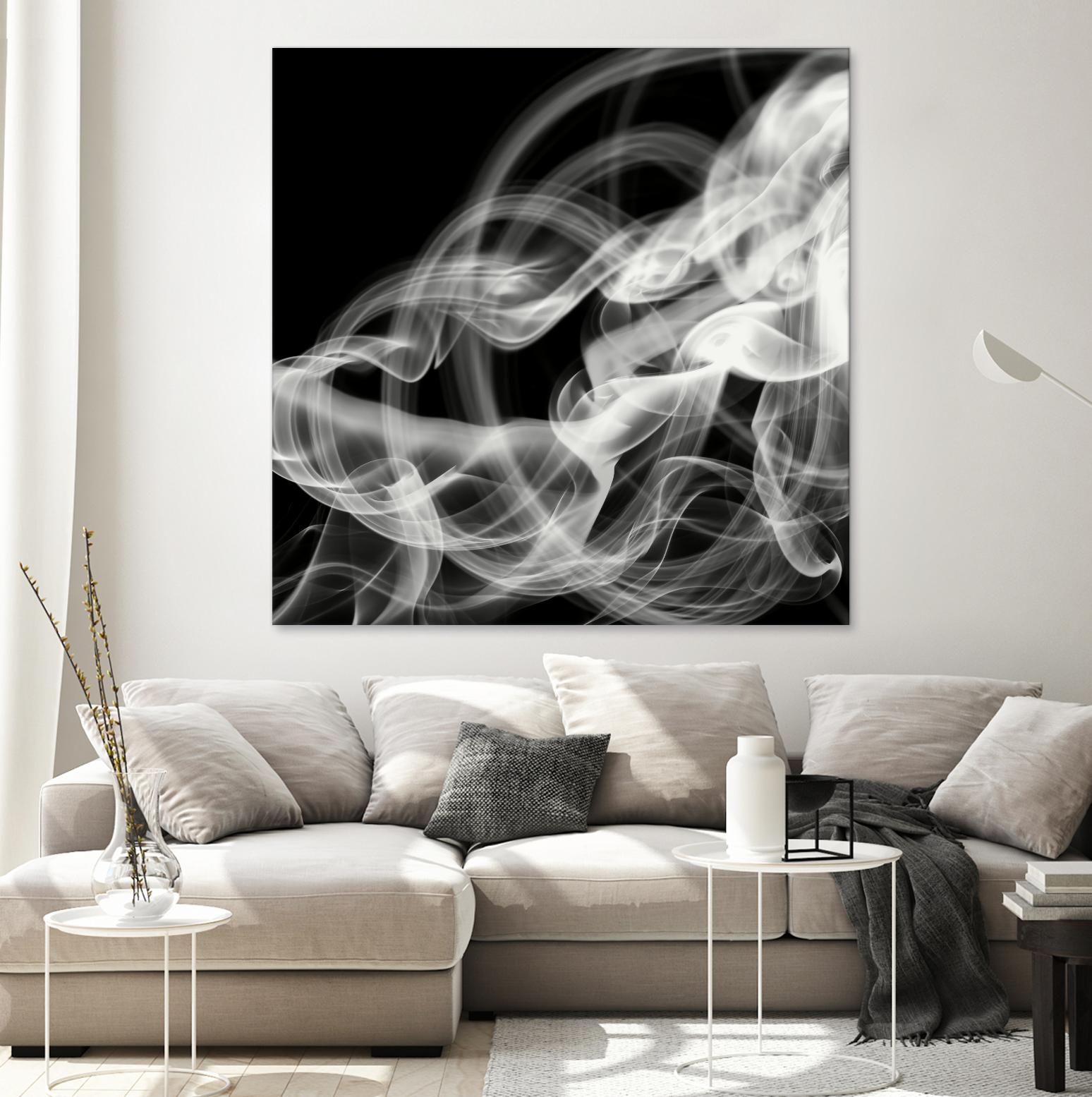 Smoke Abstract by THE Studio on GIANT ART - black abstract