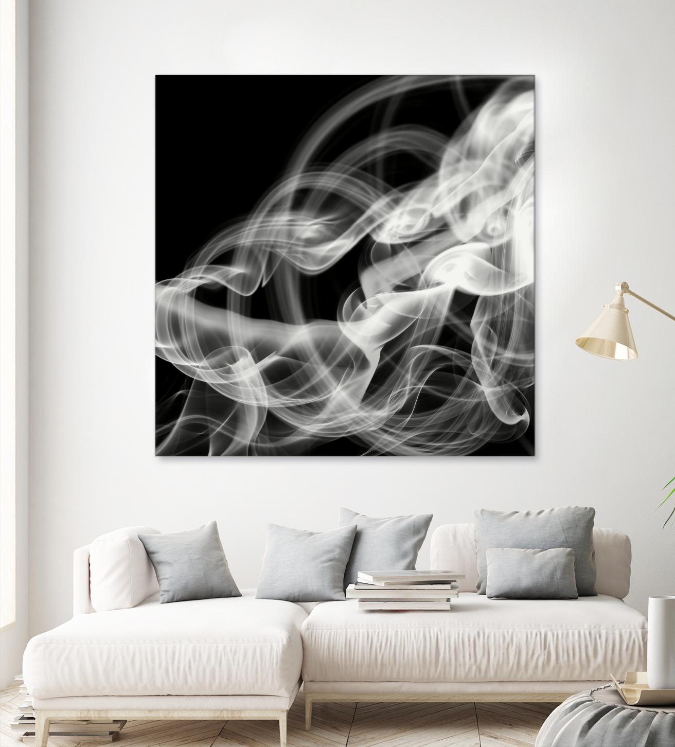 Smoke Abstract by THE Studio on GIANT ART - black abstract