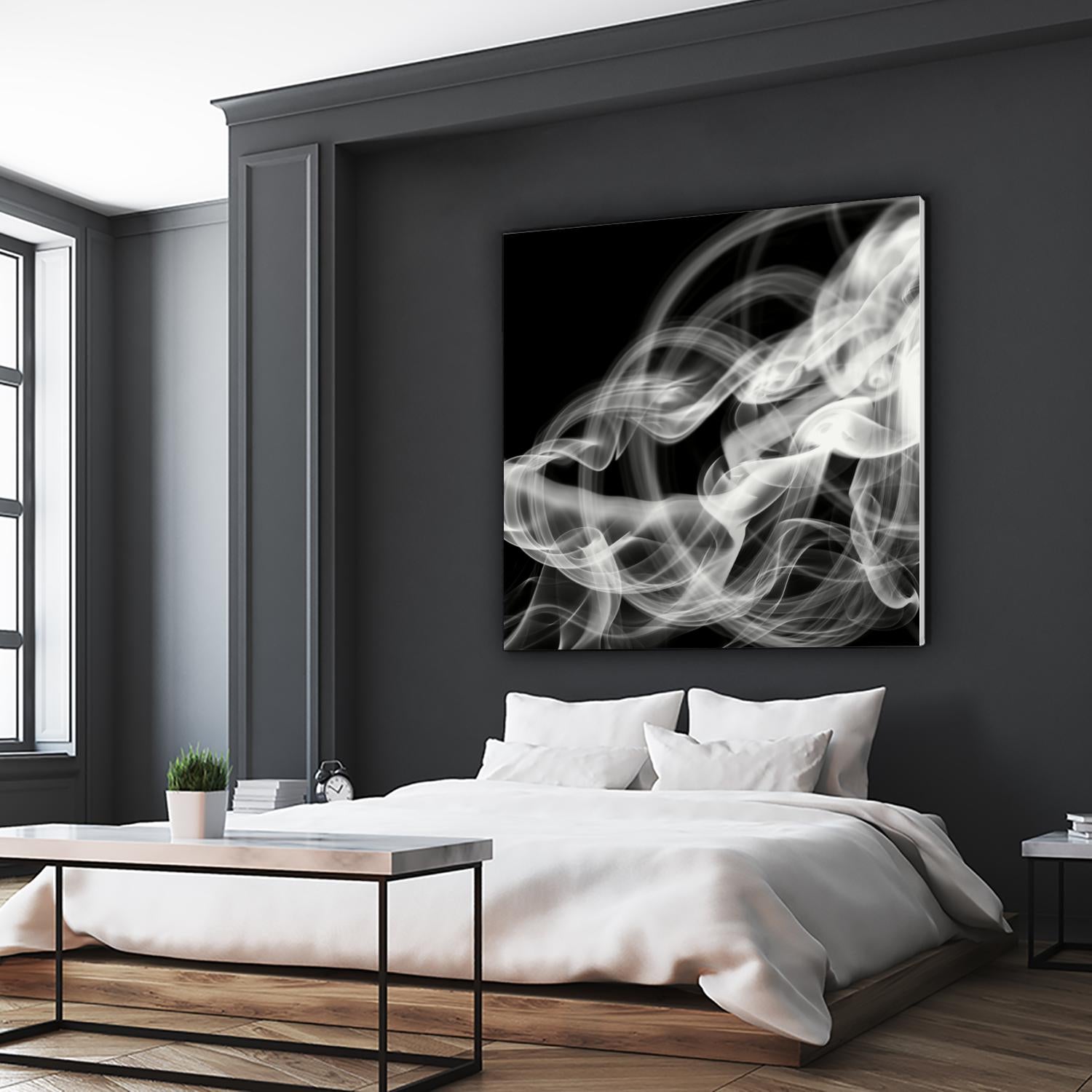 Smoke Abstract by THE Studio on GIANT ART - black abstract
