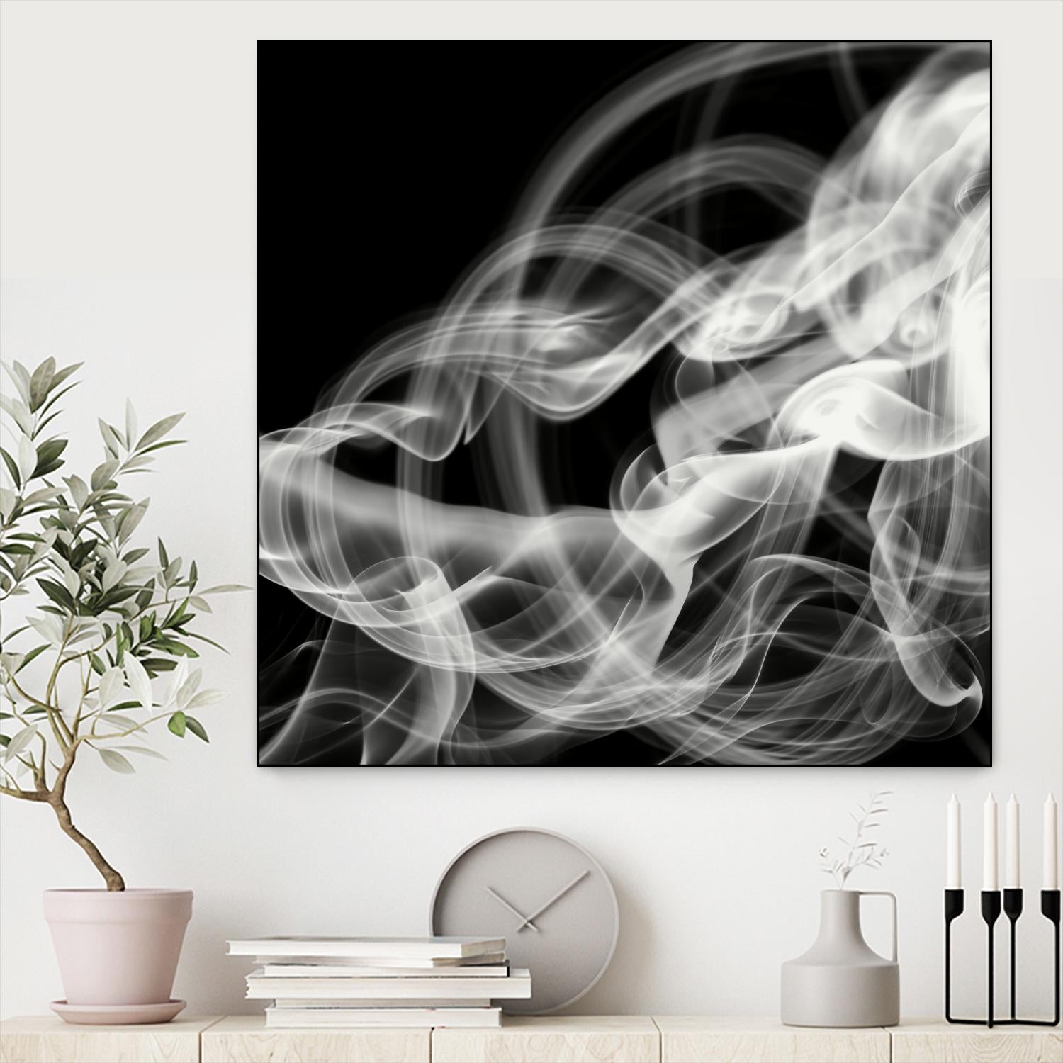 Smoke Abstract by THE Studio on GIANT ART - black abstract
