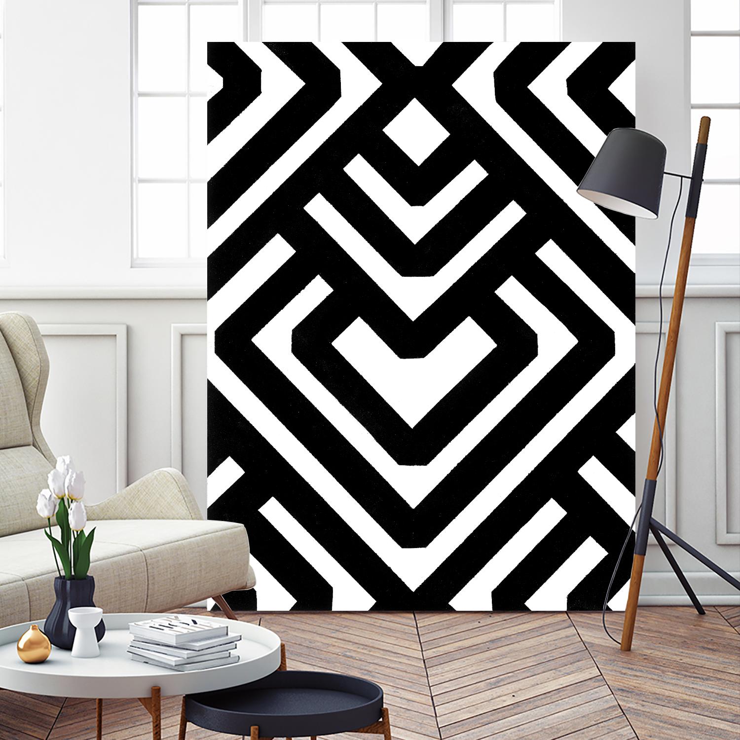 Monochrome Patterns 6 by Natasha Marie on GIANT ART - black abstract
