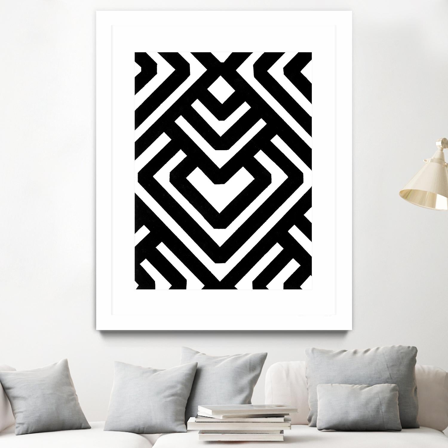 Monochrome Patterns 6 by Natasha Marie on GIANT ART - black abstract