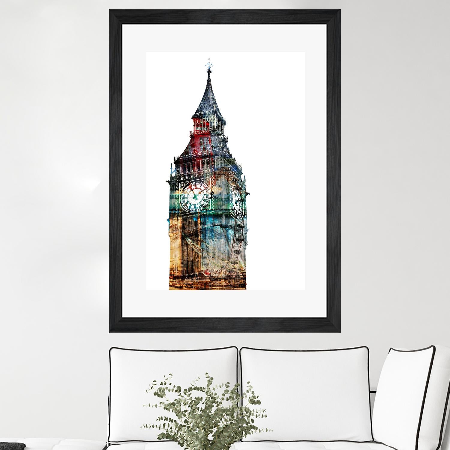 London Spirit by THE Studio on GIANT ART - blue city scene