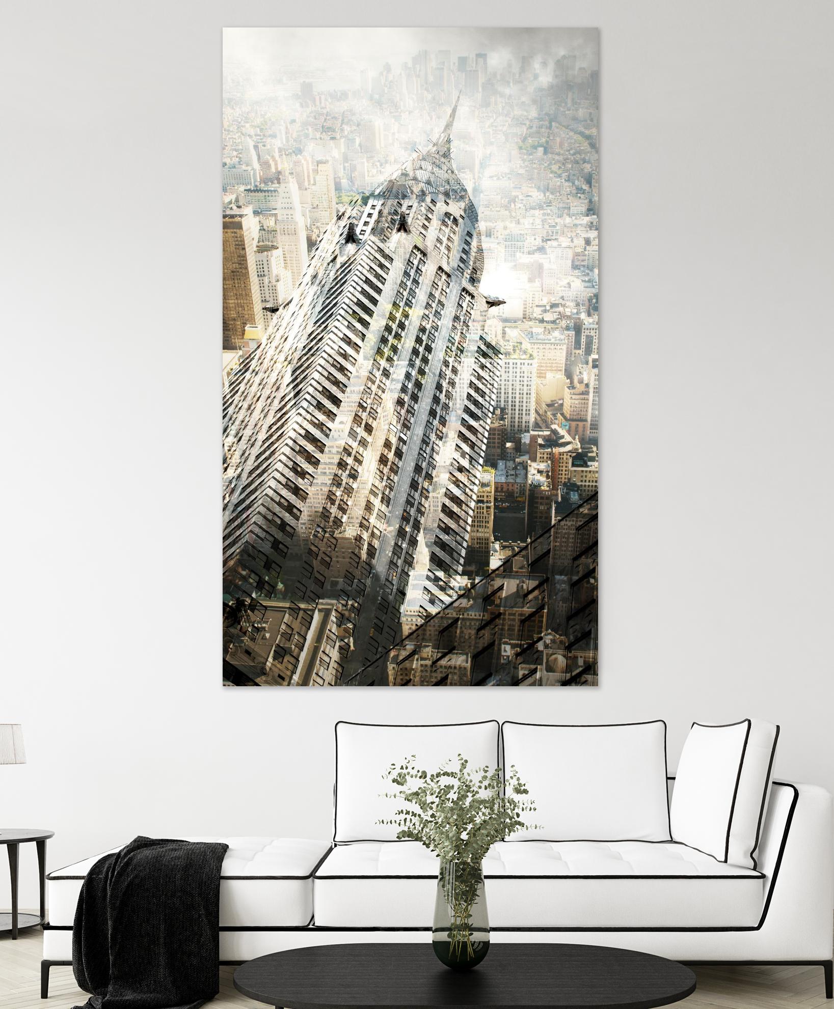 New York by THE Studio on GIANT ART - beige city scene
