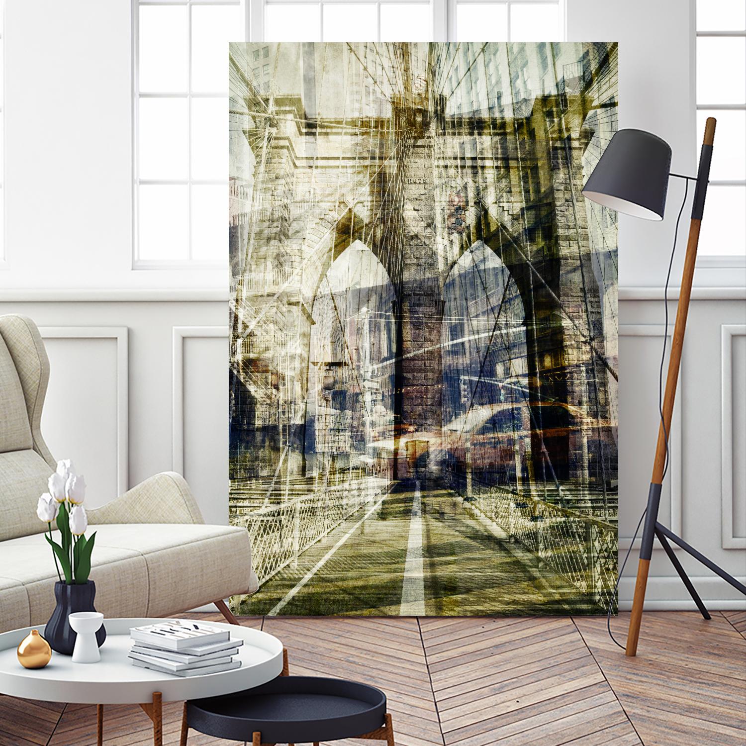 Brooklyn by THE Studio on GIANT ART - black city scene