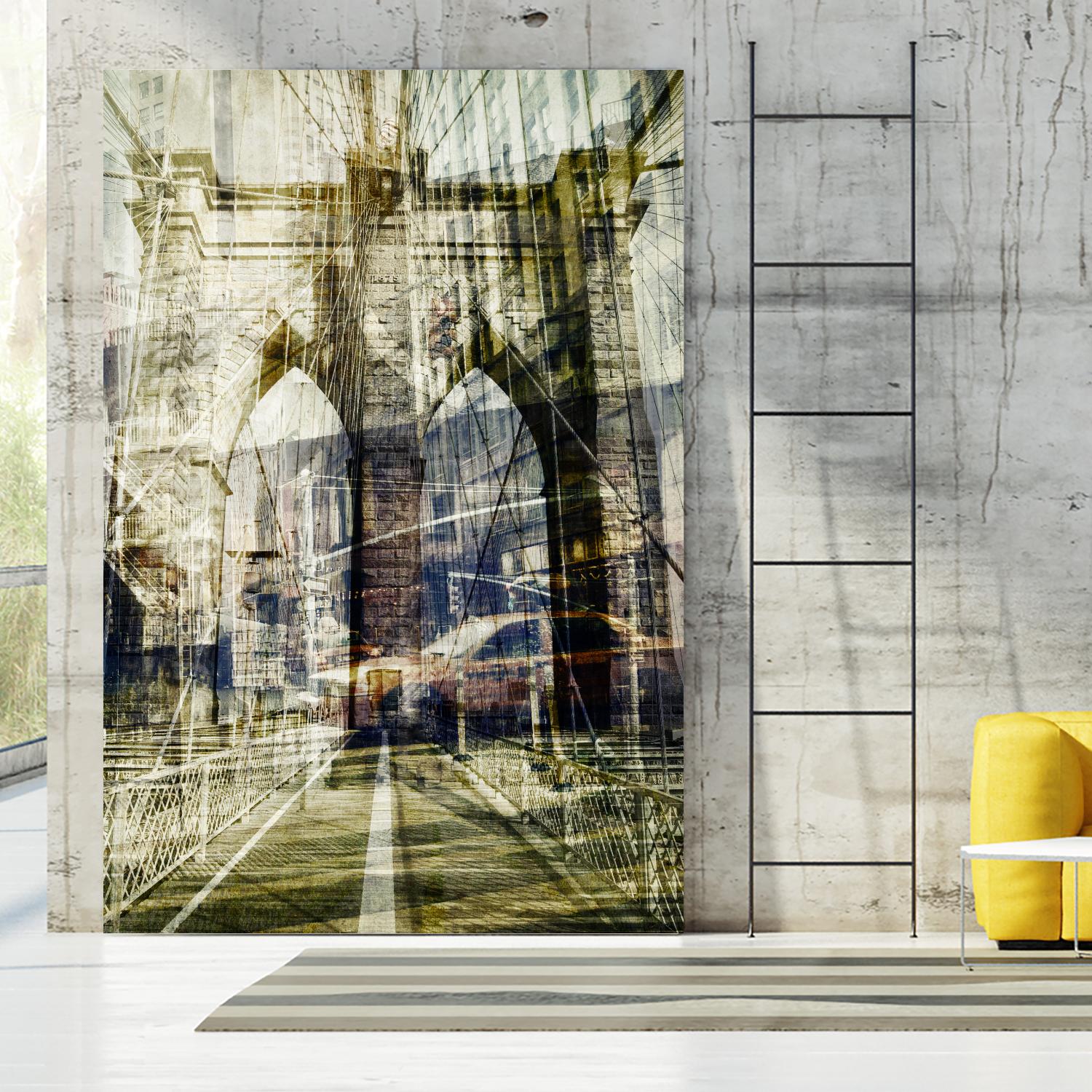 Brooklyn by THE Studio on GIANT ART - black city scene