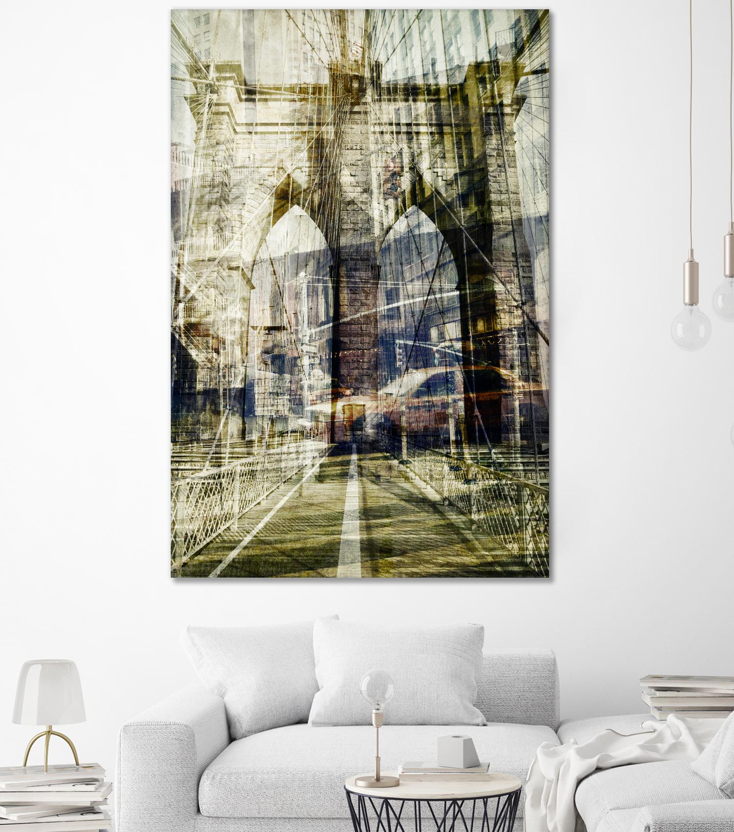 Brooklyn by THE Studio on GIANT ART - black city scene