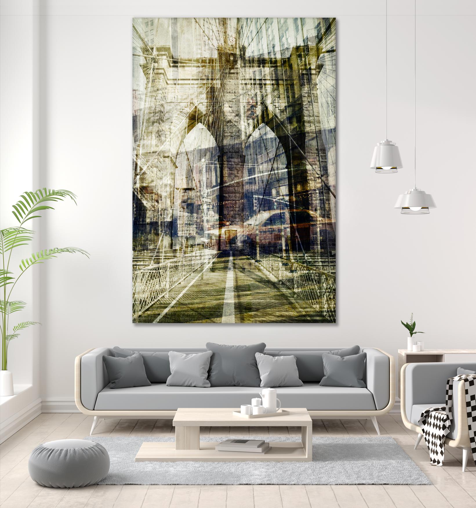 Brooklyn by THE Studio on GIANT ART - black city scene