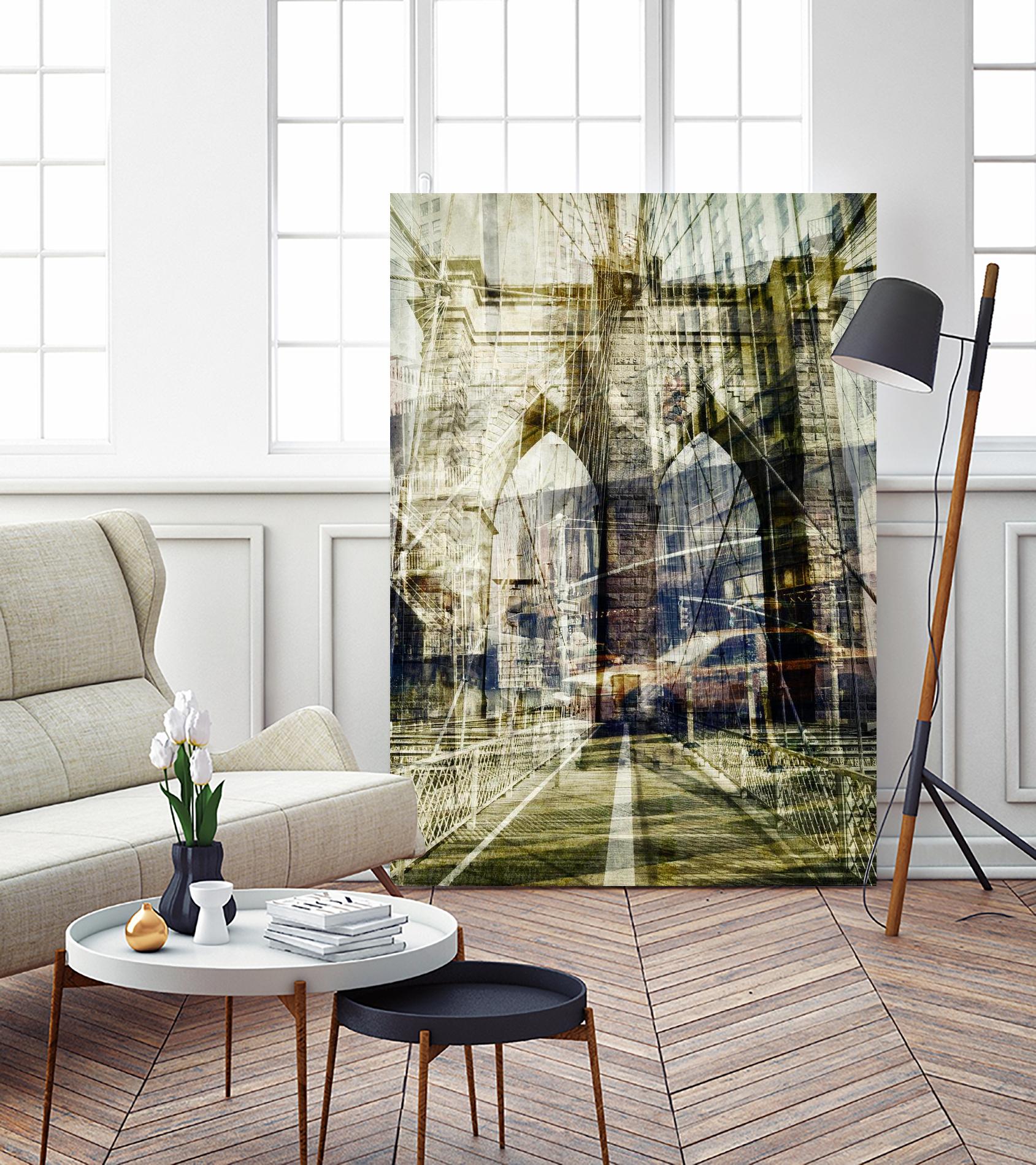 Brooklyn by THE Studio on GIANT ART - black city scene