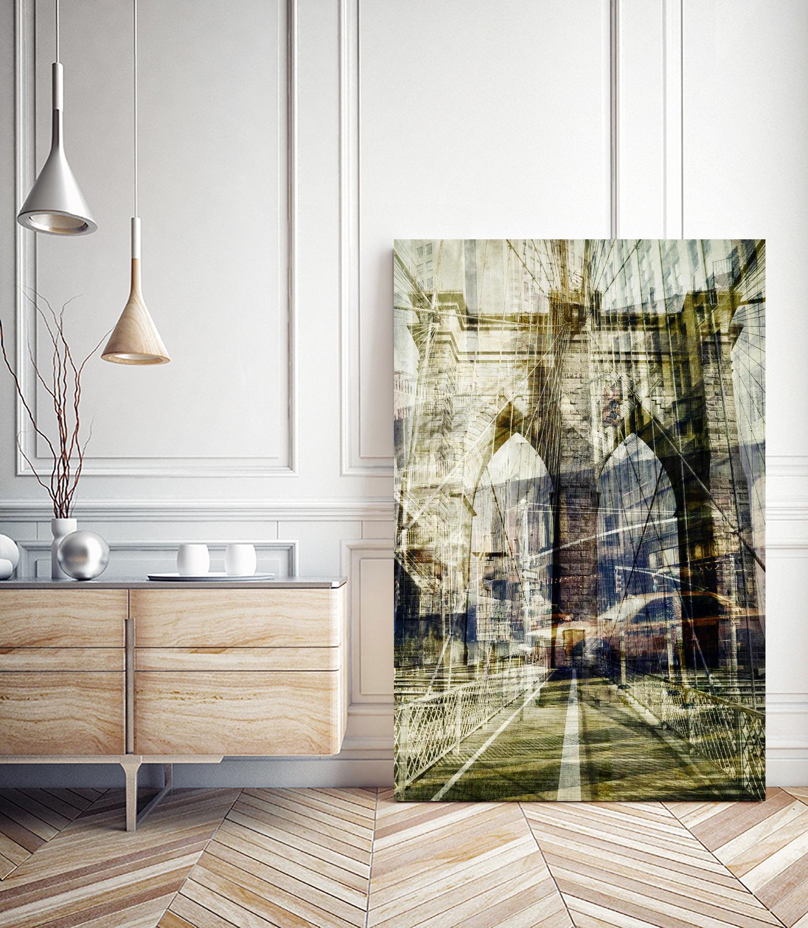 Brooklyn by THE Studio on GIANT ART - black city scene