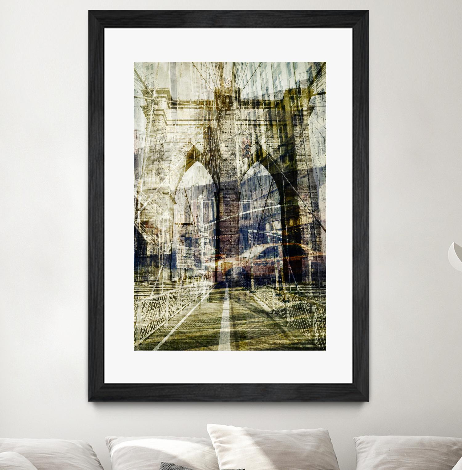 Brooklyn by THE Studio on GIANT ART - black city scene