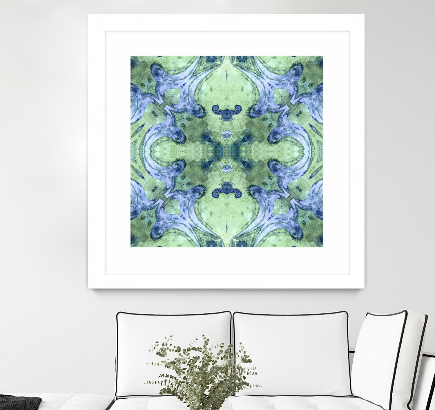Minty 2 by Studio Arabella on GIANT ART - blue abstract