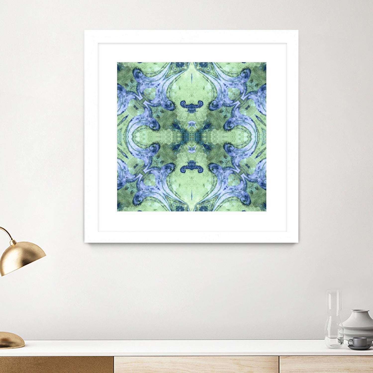 Minty 2 by Studio Arabella on GIANT ART - blue abstract