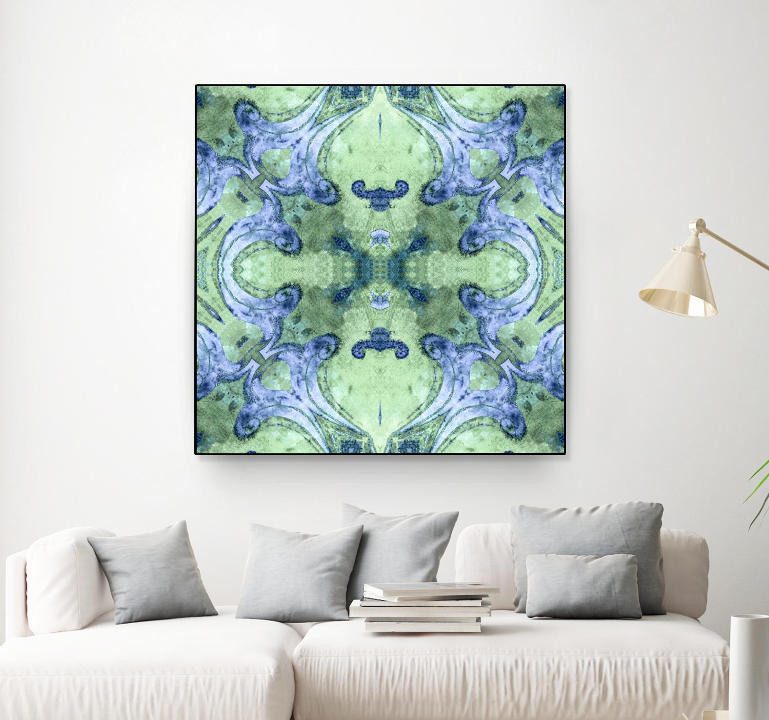 Minty 2 by Studio Arabella on GIANT ART - blue abstract