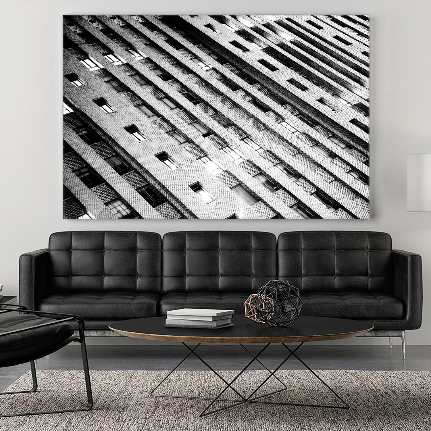 Downtown Building by Kyle Goldie on GIANT ART - white architectural