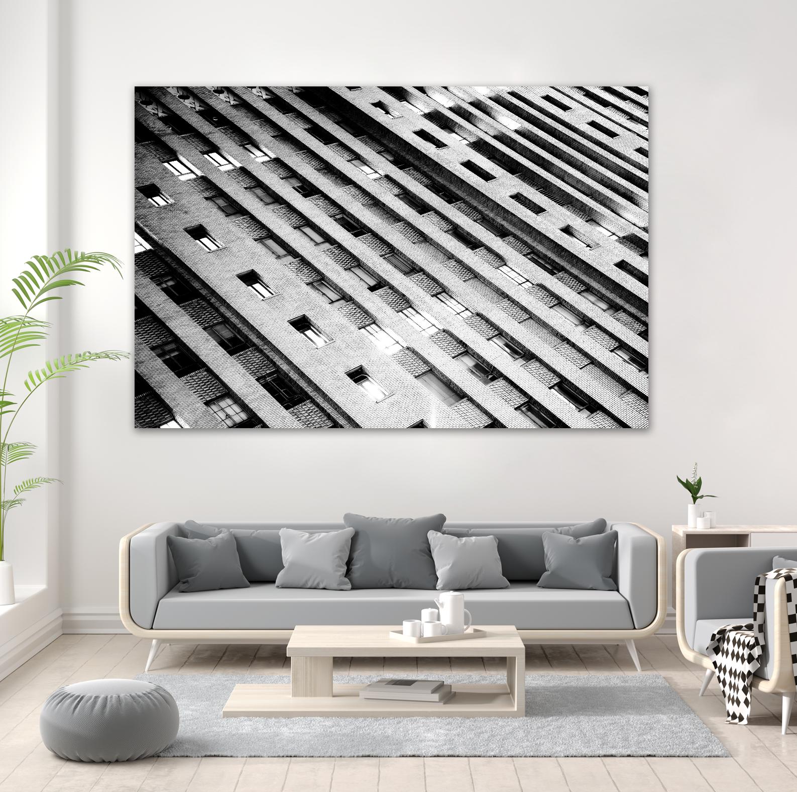 Downtown Building by Kyle Goldie on GIANT ART - white architectural