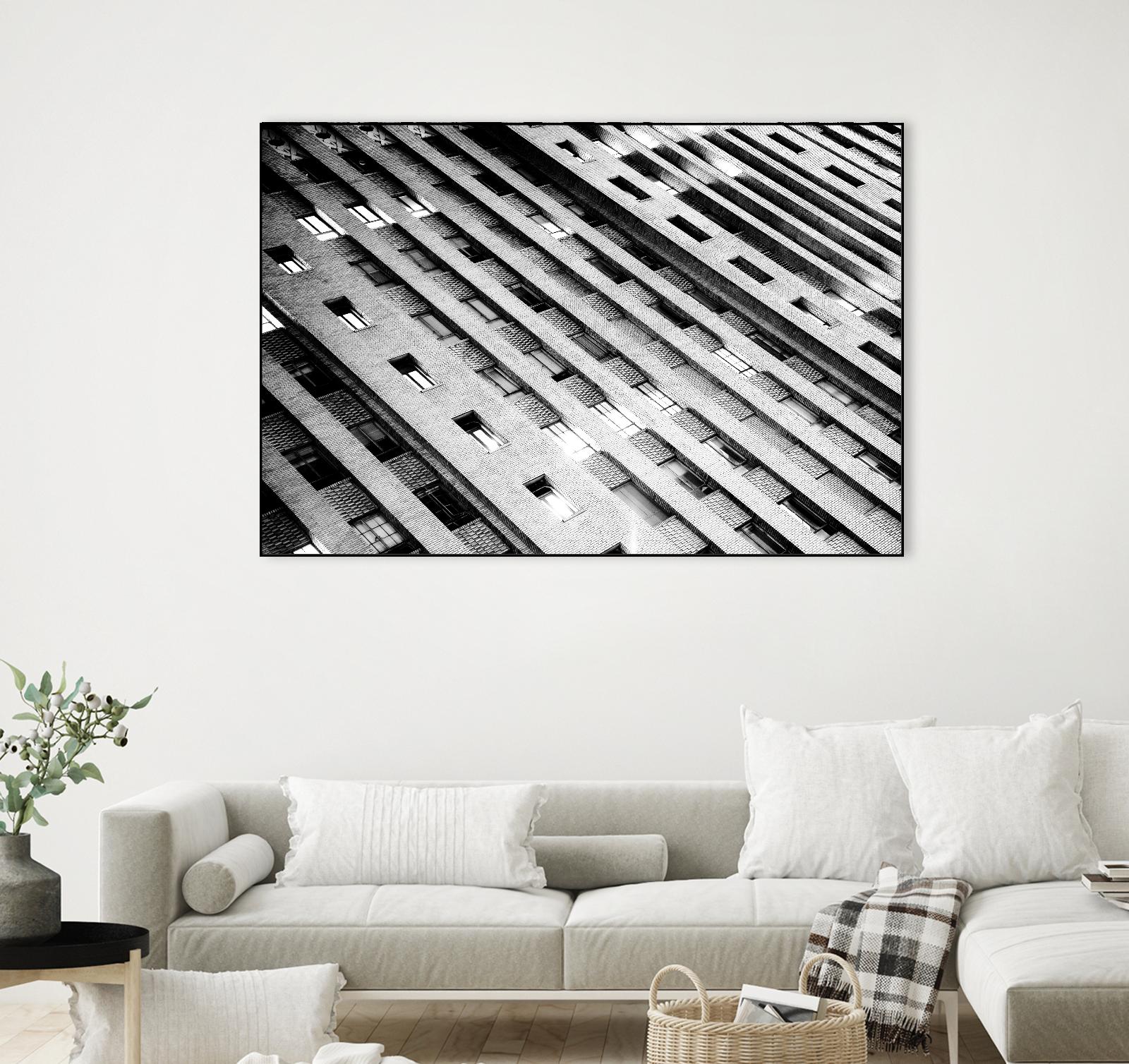 Downtown Building by Kyle Goldie on GIANT ART - white architectural