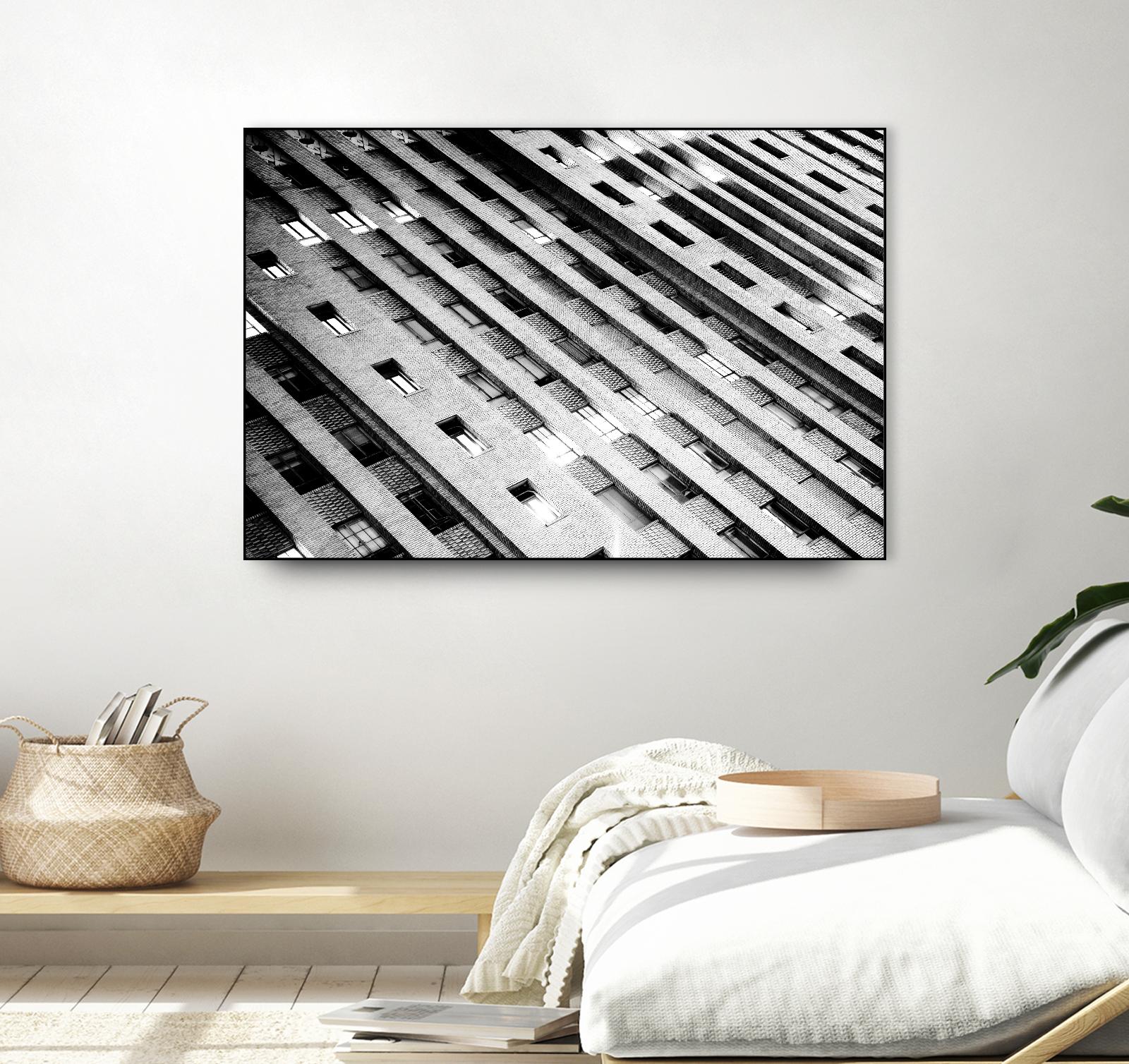 Downtown Building by Kyle Goldie on GIANT ART - white architectural