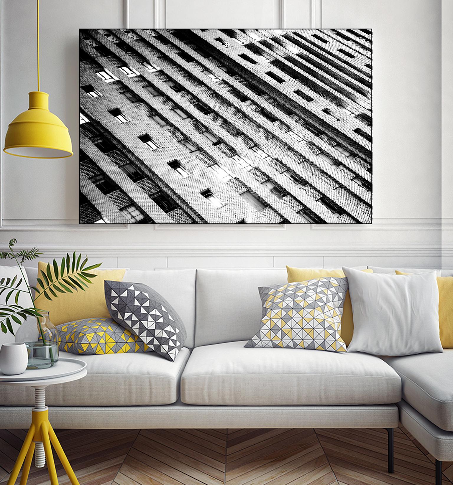 Downtown Building by Kyle Goldie on GIANT ART - white architectural