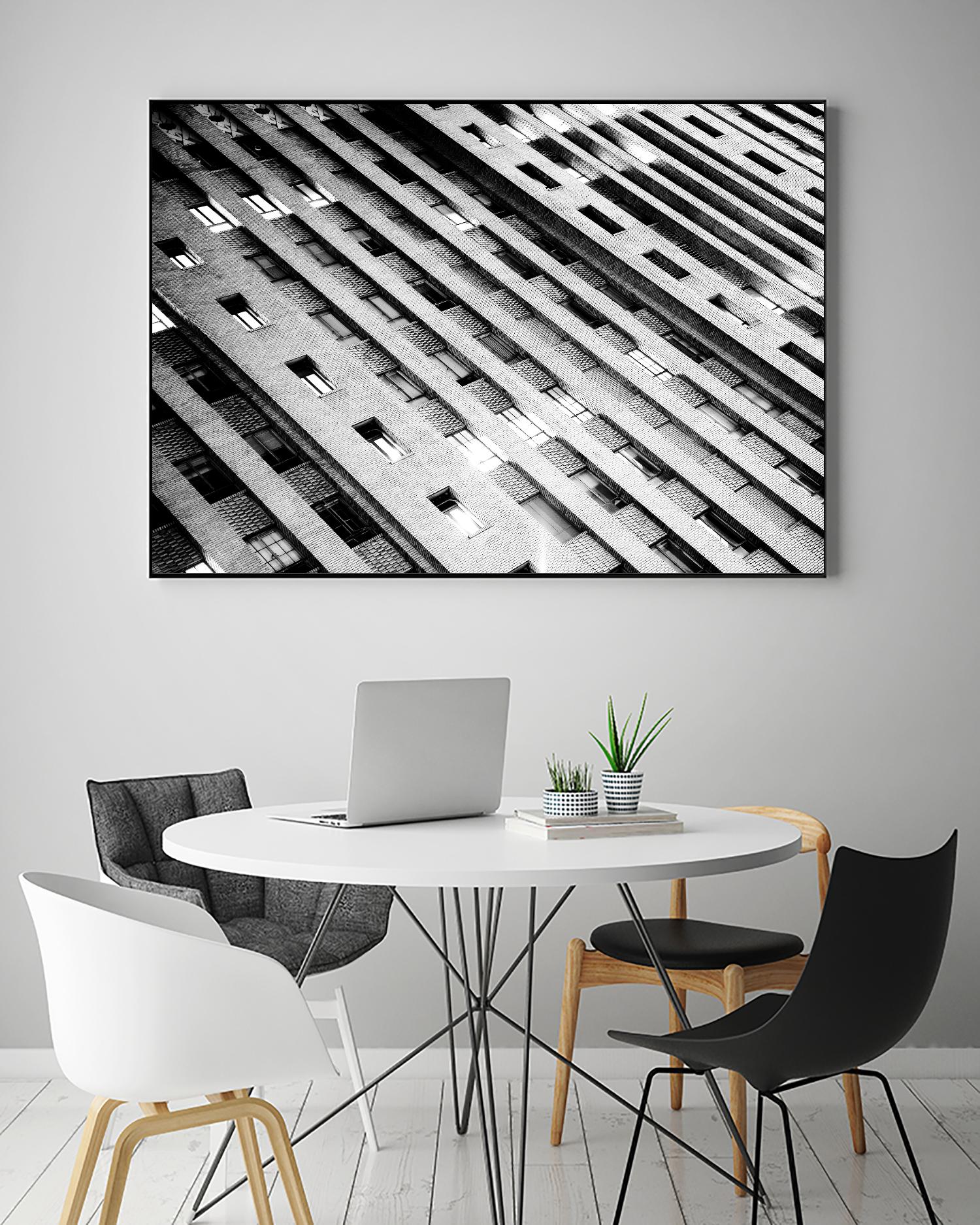 Downtown Building by Kyle Goldie on GIANT ART - white architectural