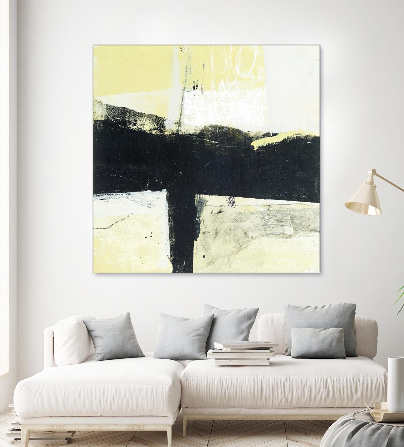 Coal Train A by JB Hall on GIANT ART - yellow abstract