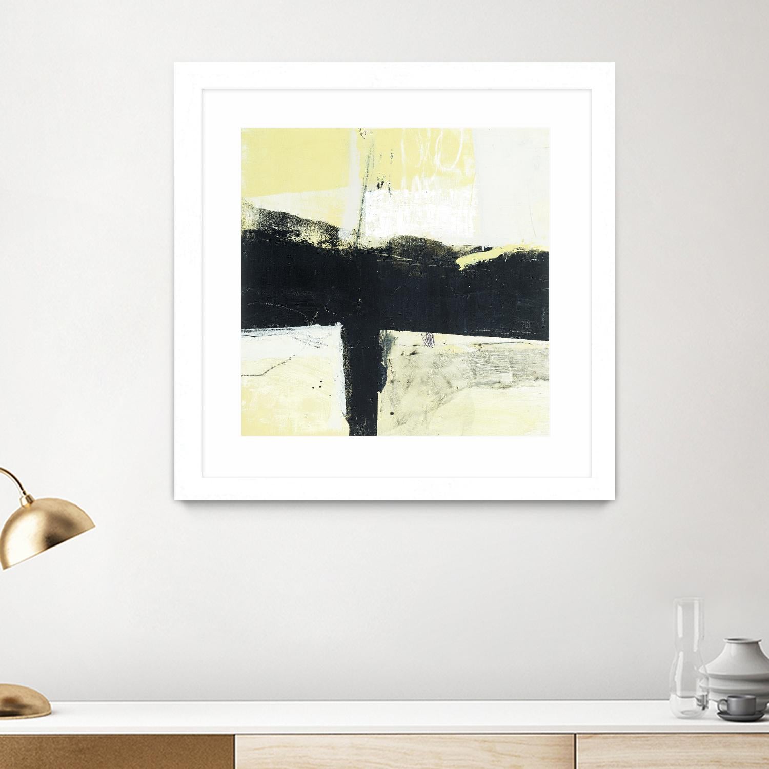 Coal Train A by JB Hall on GIANT ART - yellow abstract