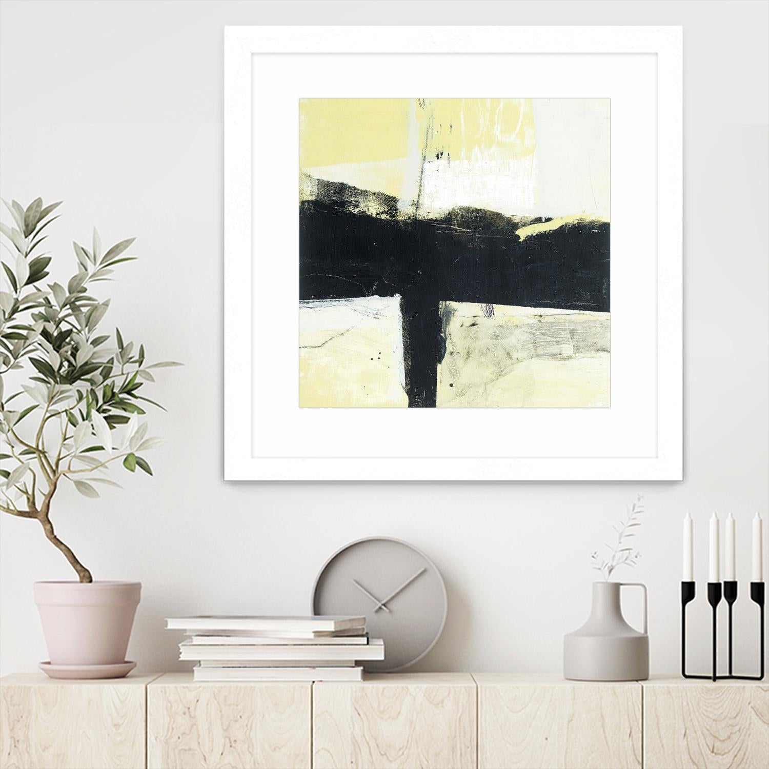 Coal Train A by JB Hall on GIANT ART - yellow abstract