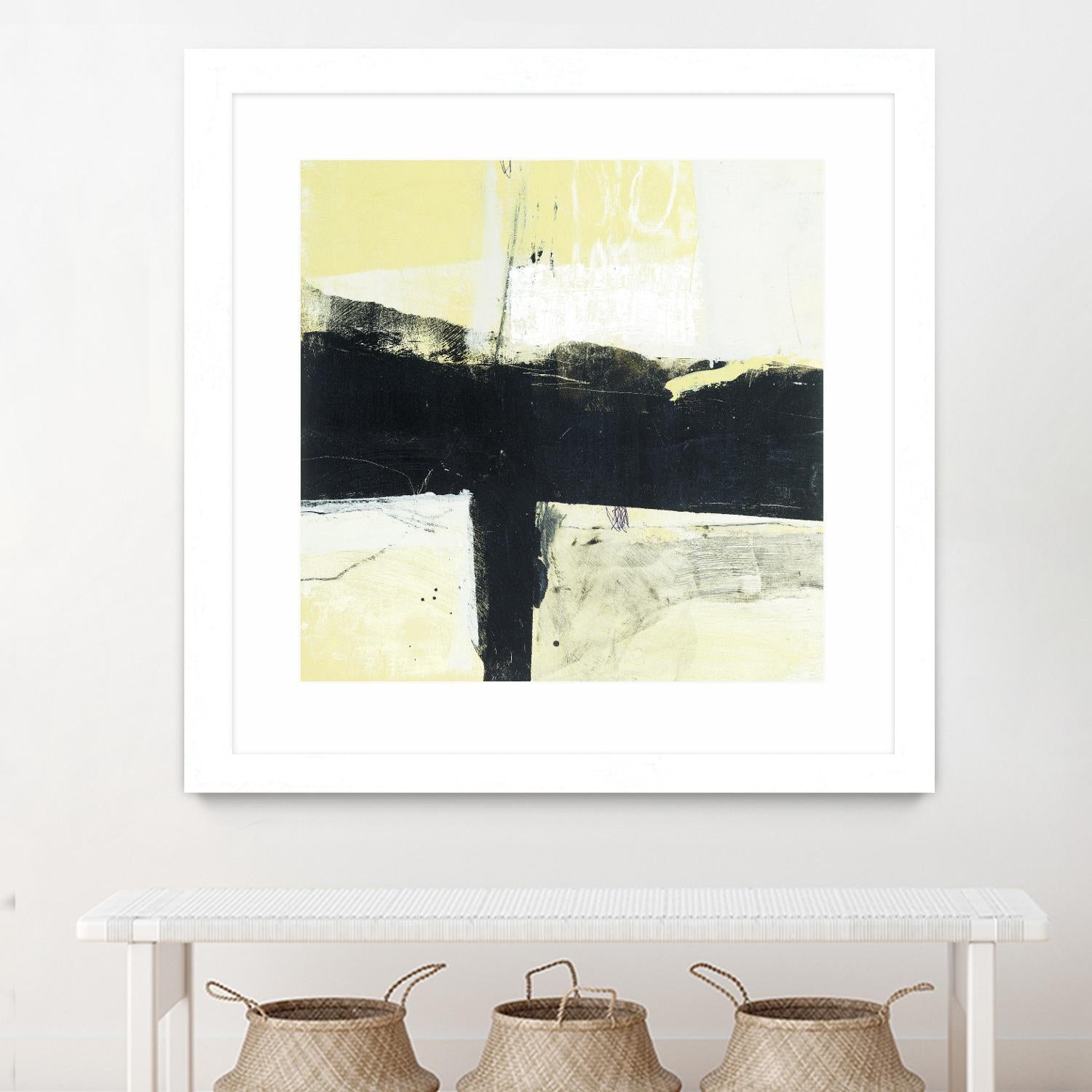 Coal Train A by JB Hall on GIANT ART - yellow abstract