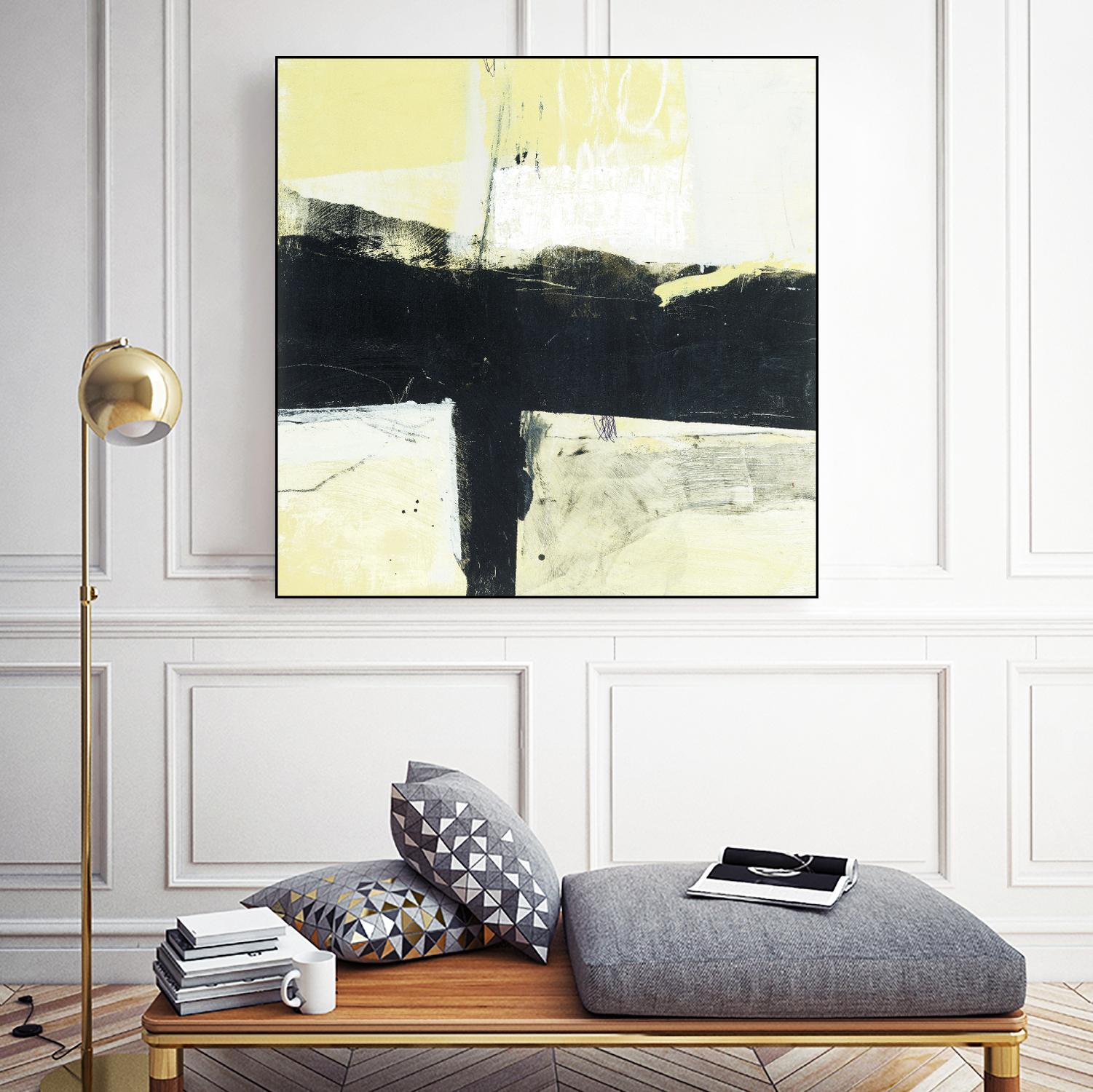 Coal Train A by JB Hall on GIANT ART - yellow abstract
