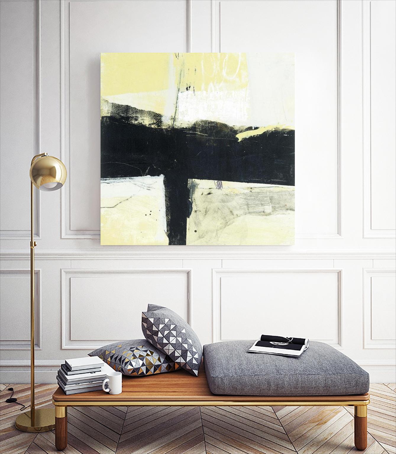 Coal Train A by JB Hall on GIANT ART - yellow abstract