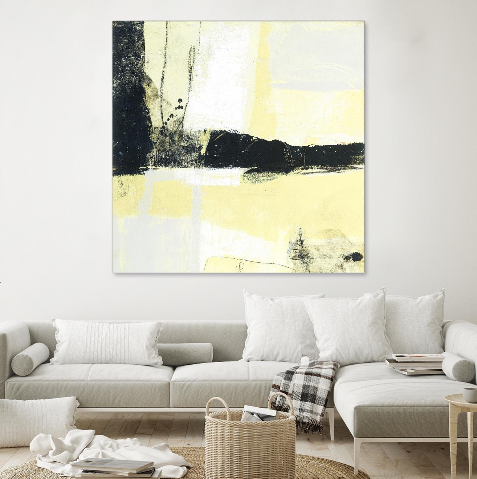 Coal Train D by JB Hall on GIANT ART - yellow abstract