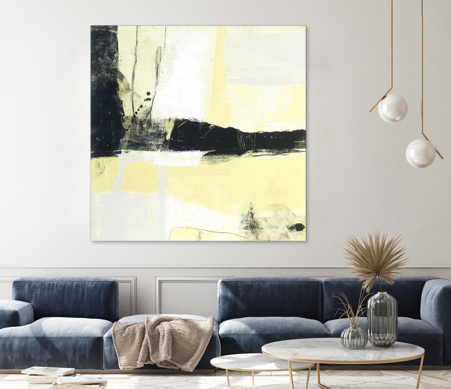 Coal Train D by JB Hall on GIANT ART - yellow abstract