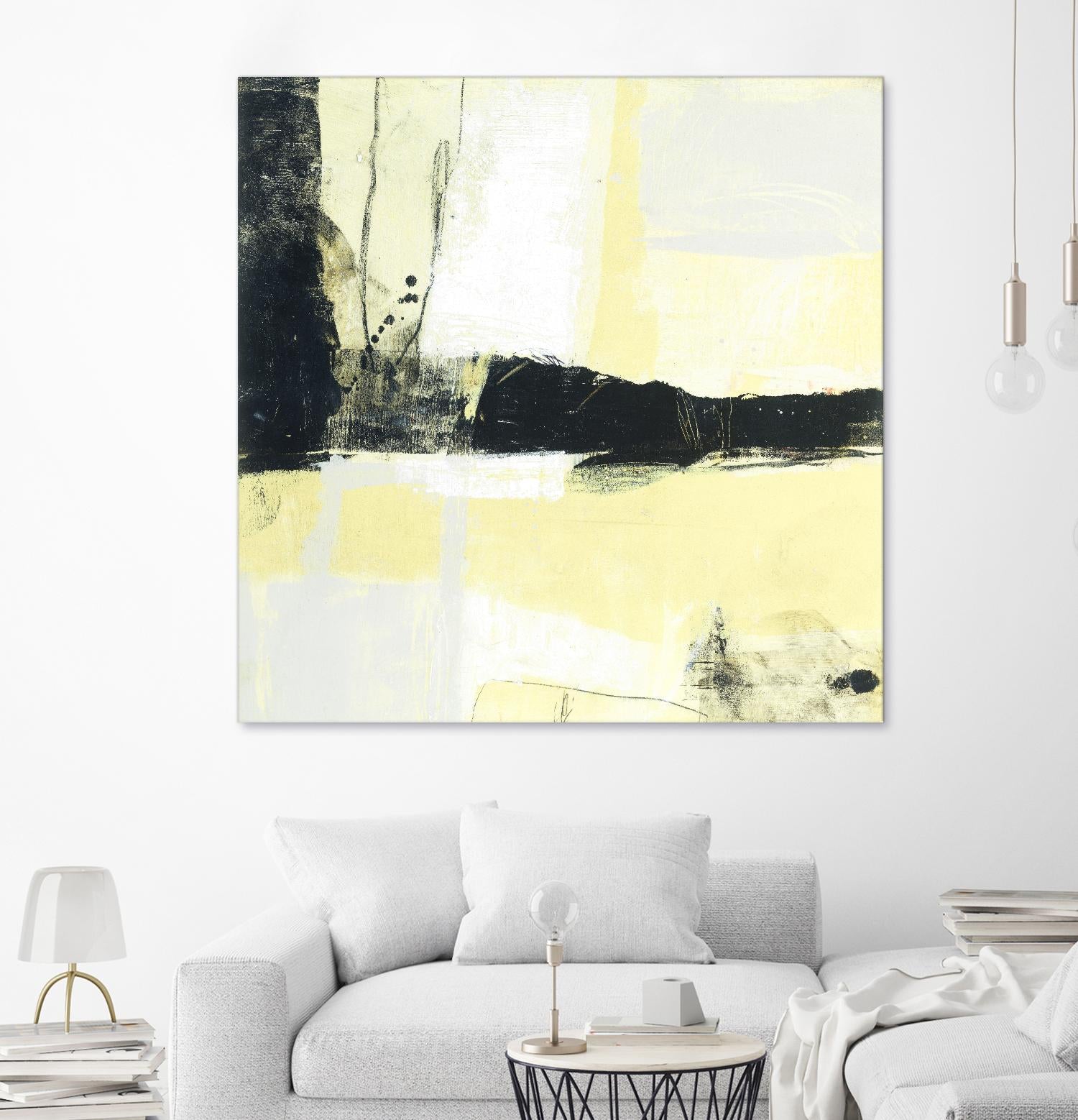 Coal Train D by JB Hall on GIANT ART - yellow abstract
