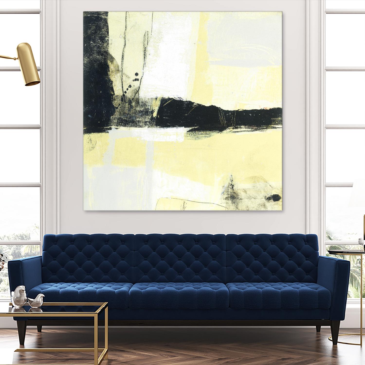 Coal Train D by JB Hall on GIANT ART - yellow abstract