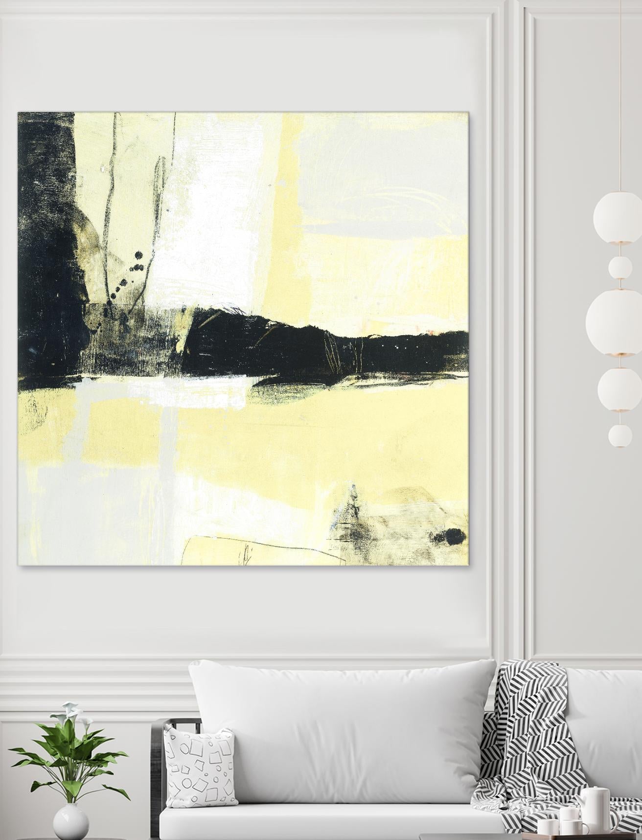 Coal Train D by JB Hall on GIANT ART - yellow abstract