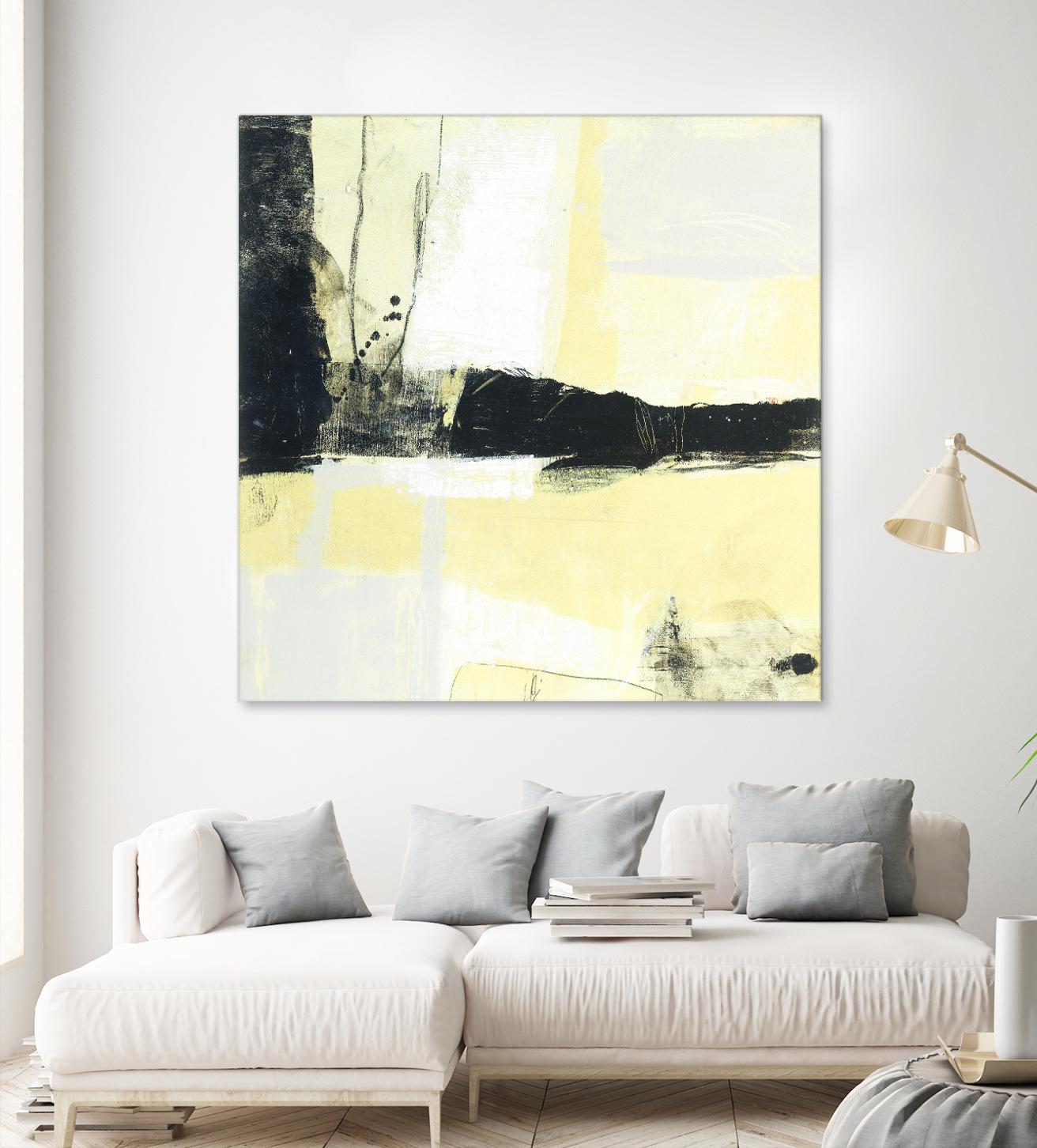 Coal Train D by JB Hall on GIANT ART - yellow abstract