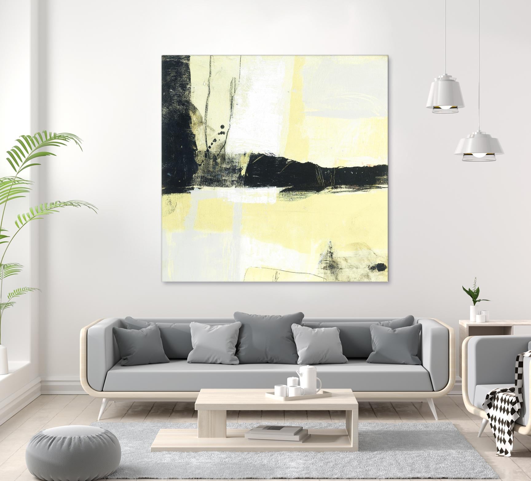 Coal Train D by JB Hall on GIANT ART - yellow abstract