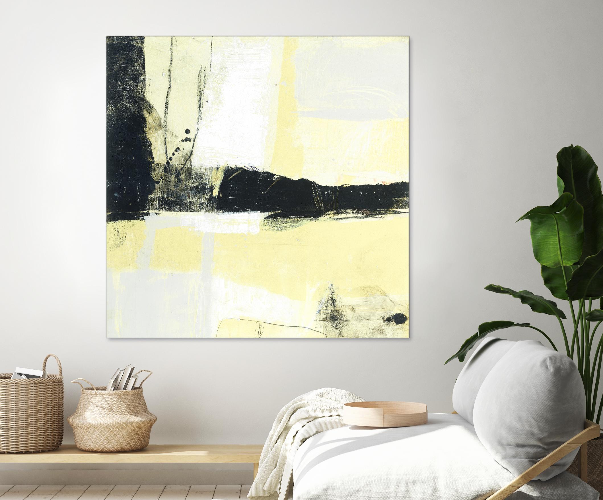 Coal Train D by JB Hall on GIANT ART - yellow abstract